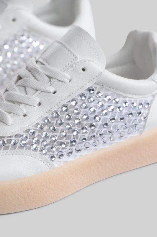 Sneakers Διατρητό Σχέδιο Στρας