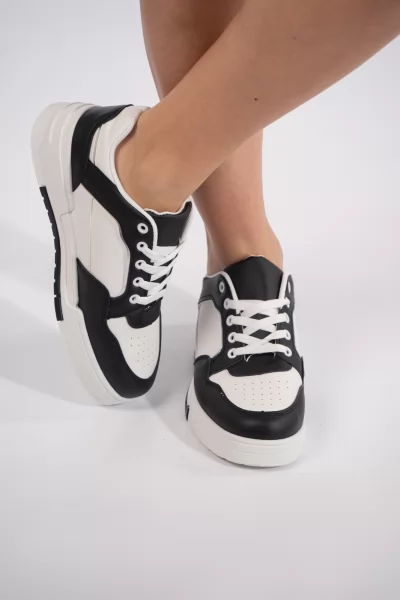 Sneakers Μαύρα- Λευκά