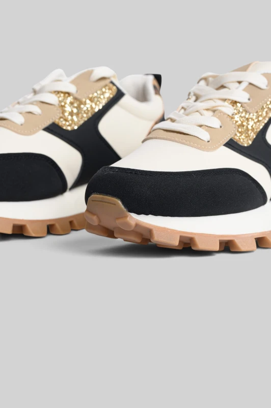 Sneakers με Glitter Λεπτομέρειες