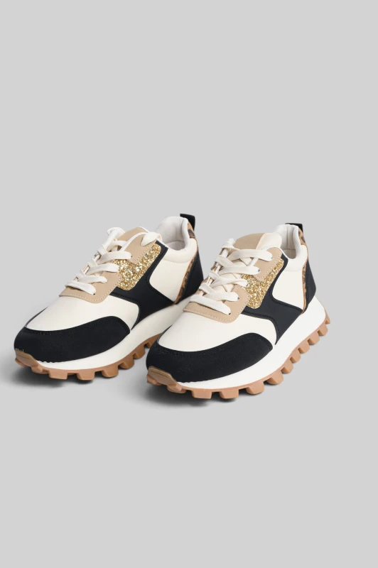 Sneakers with Glitter Details