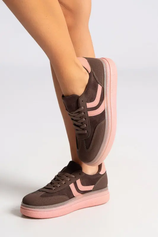 Sneakers Platform Σουέτ Δίπατο