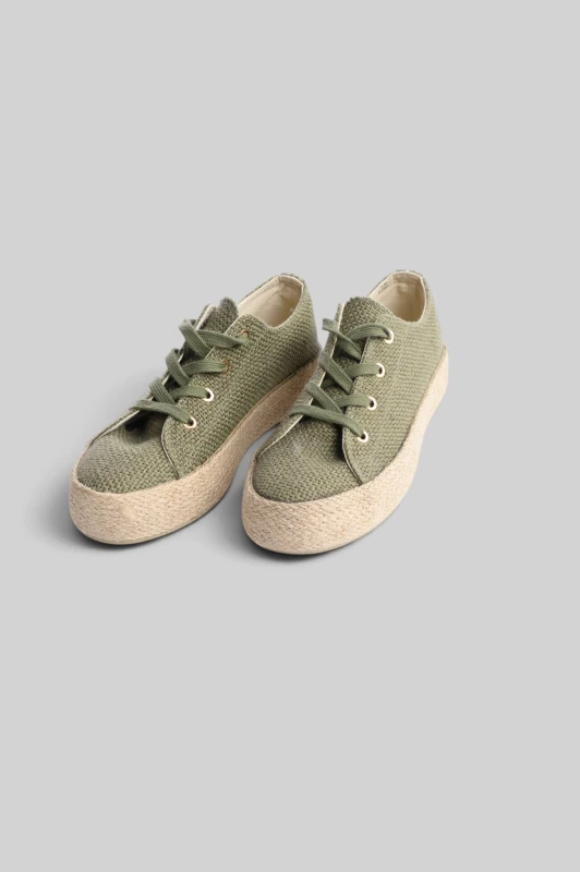 Sneakers Straw Platform