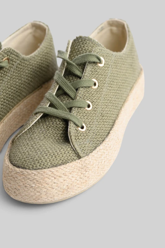 Sneakers Straw Platform