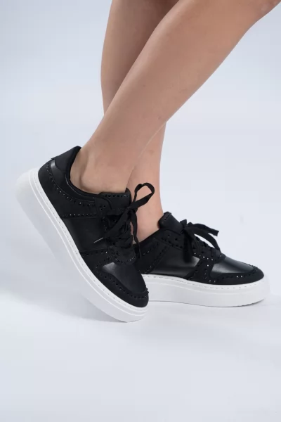 Sneakers Στρας Μαύρα