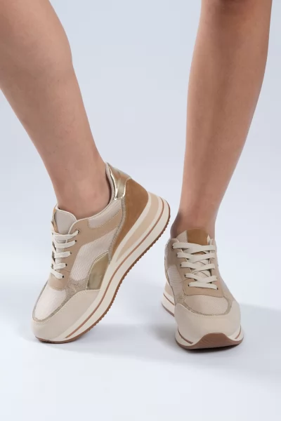 Sneakers Textures Μπεζ