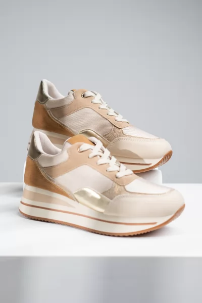 Sneakers Textures Μπεζ
