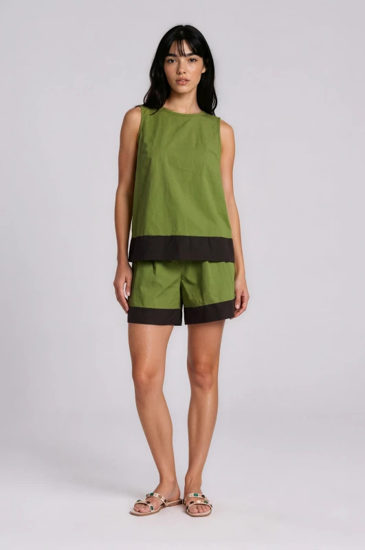 Shorts Cotton Two-Tone 