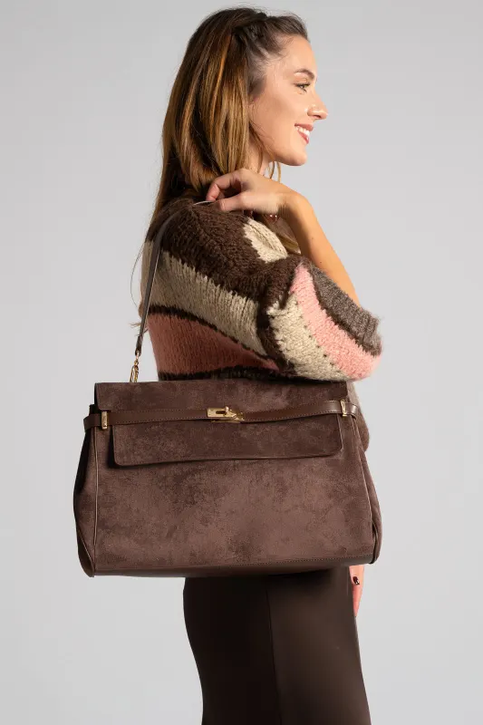 Suede Doctor Bag 