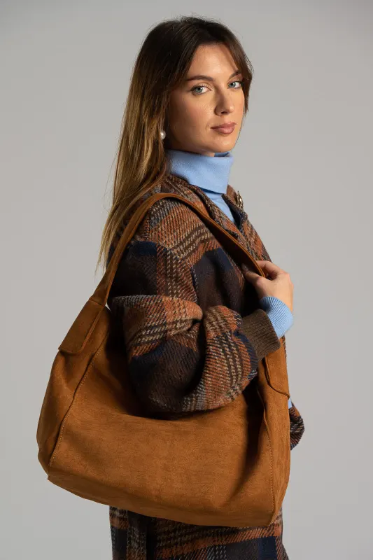 Suede Shoulder Bag