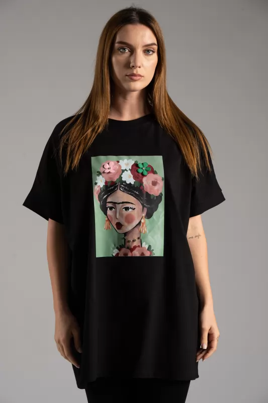 T-shirt 3D Flowers Frida
