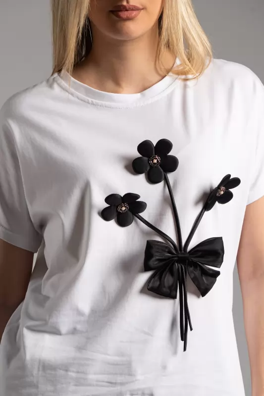 T-shirt 3D Λουλούδια