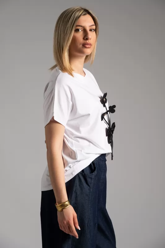 T-shirt 3D Λουλούδια
