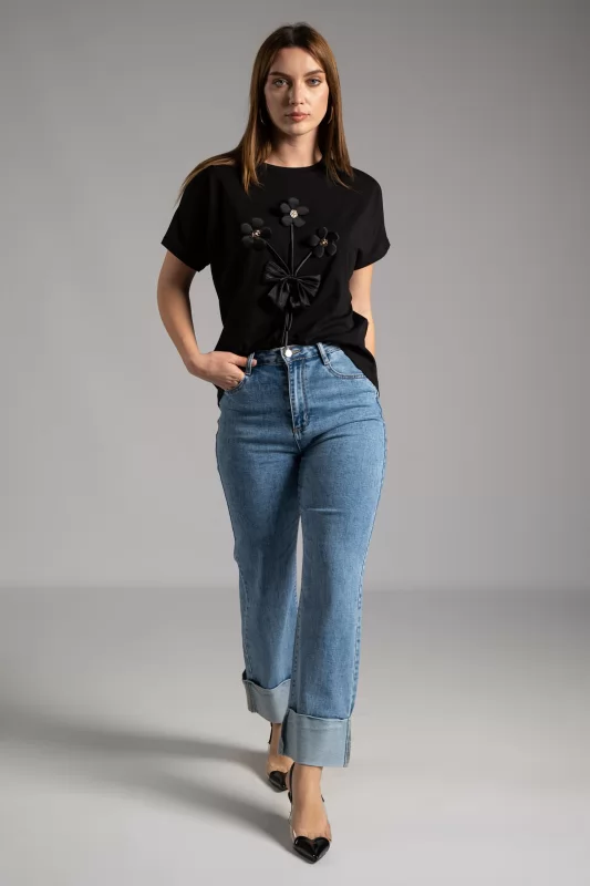 T-shirt 3D Λουλούδια
