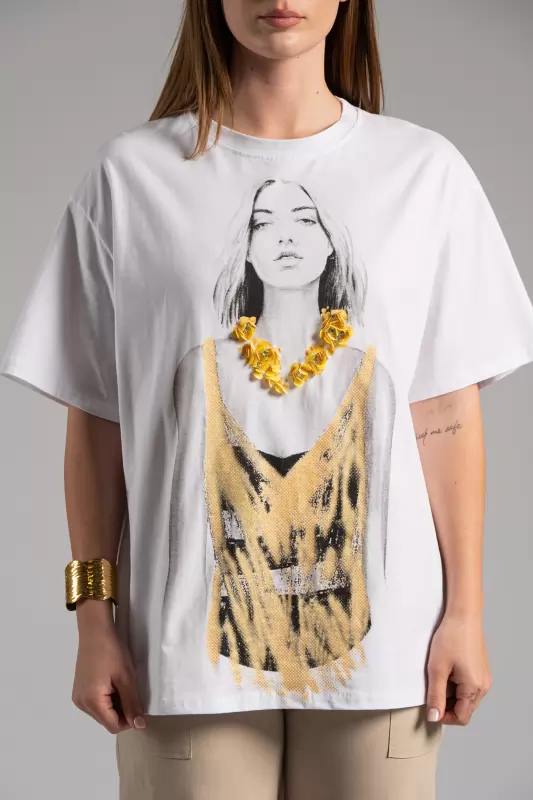 T-shirt 3D Παγιέτα