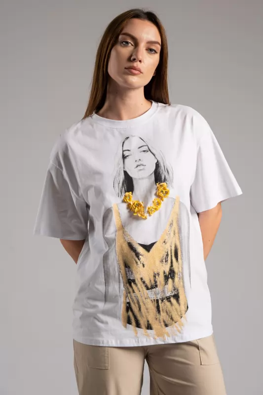 T-shirt 3D Παγιέτα