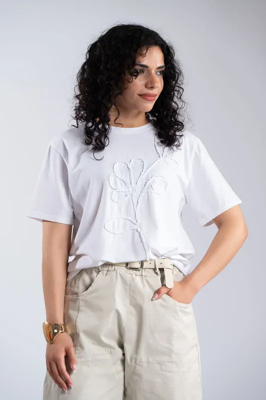 T-Shirt Ανάγλυφο Σχέδιο