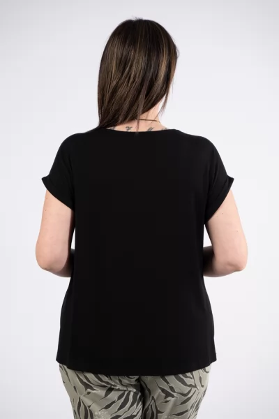 T-Shirt Basic Μαύρο
