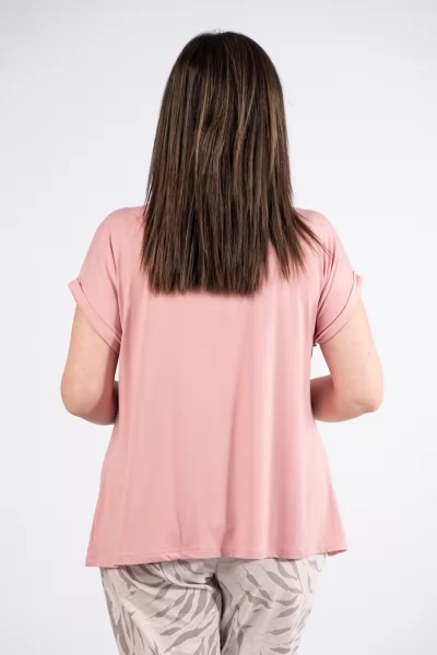 T-Shirt Basic Ροζ