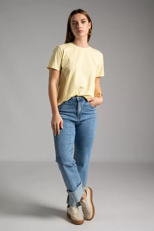 T-shirt Basic Βαμβακερό