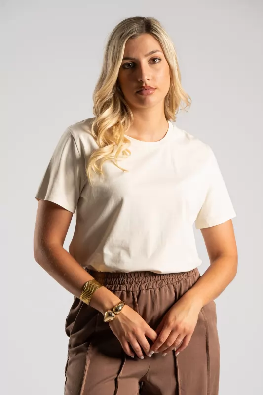T-shirt Basic Βαμβακερό