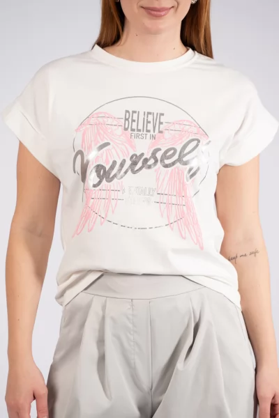 T-Shirt Believe Cream