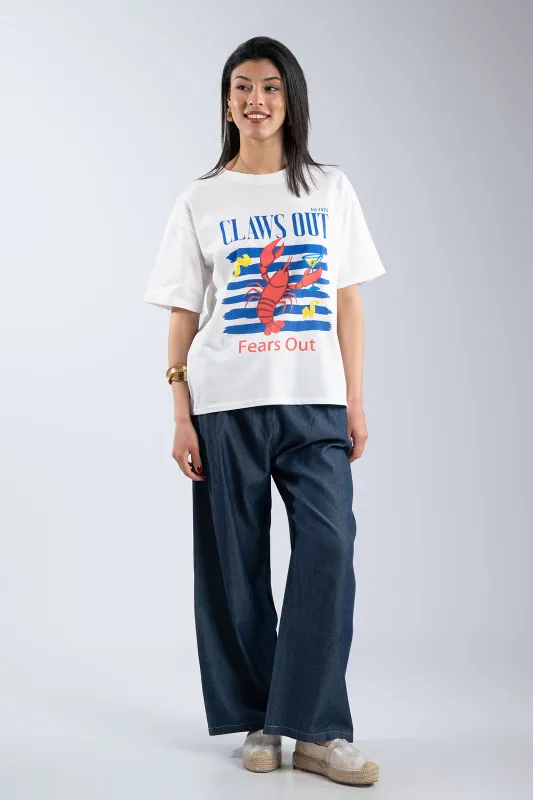 T-shirt Cotton Claws Out 