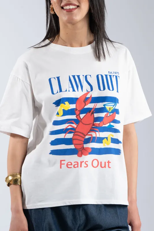 T-shirt Cotton Claws Out 