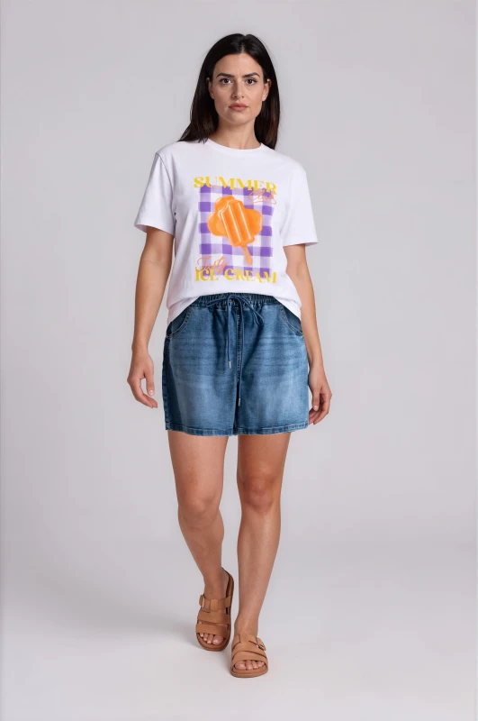 T-shirt Cotton Summer  Ice-cream