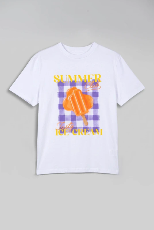 T-shirt Cotton Summer  Ice-cream