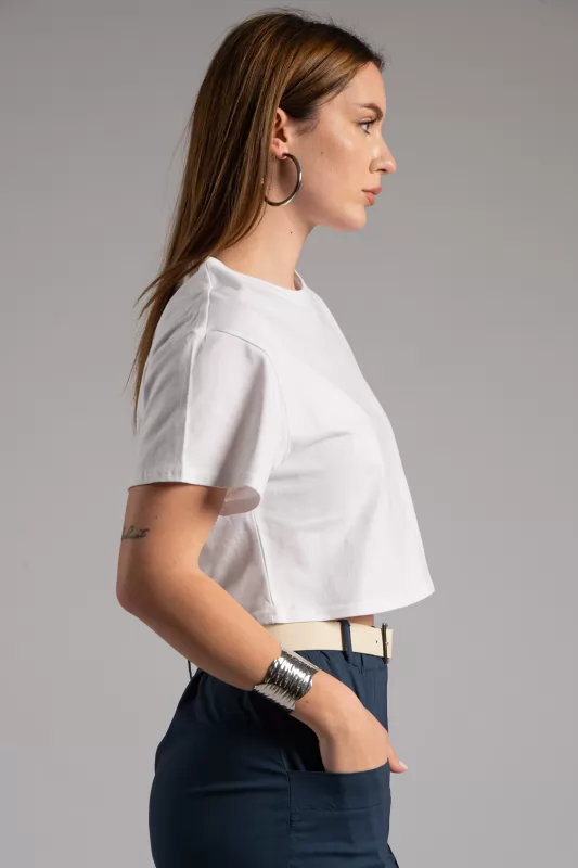 T-shirt Crop Cotton