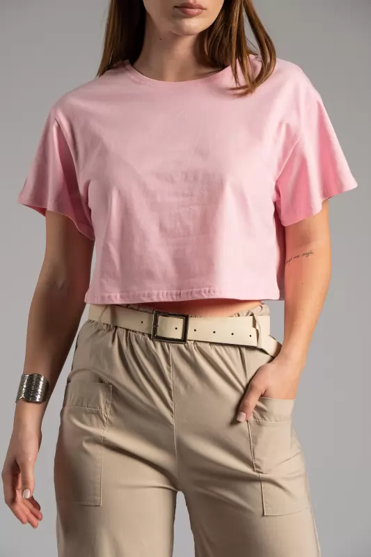 T-shirt Crop Cotton