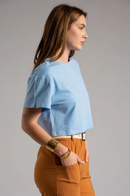 T-shirt Crop Cotton