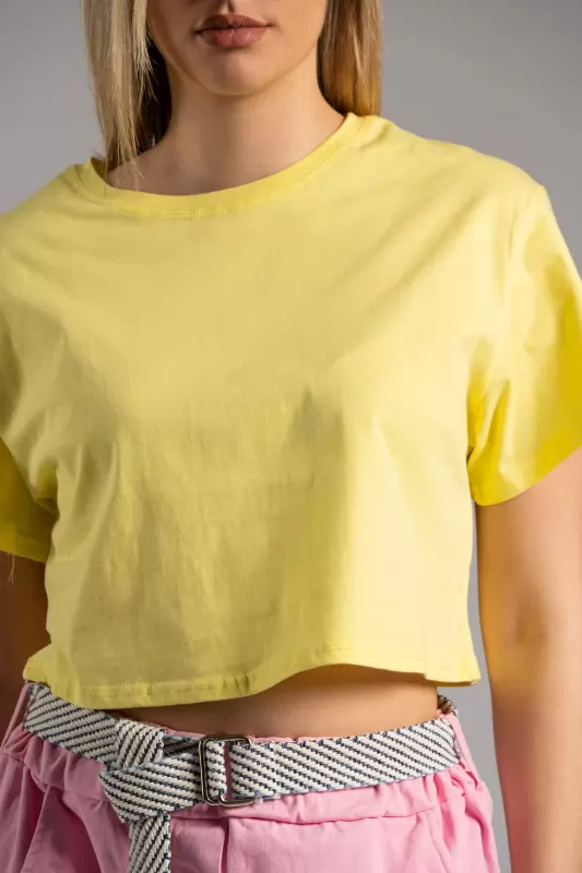 T-shirt Crop Cotton