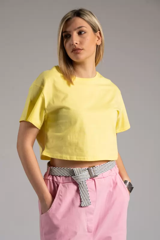 T-shirt Crop Cotton