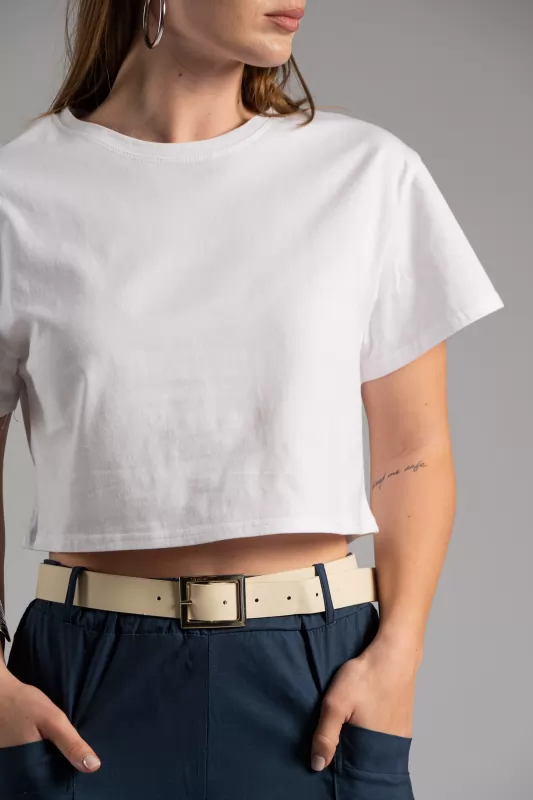 T-shirt Crop Cotton
