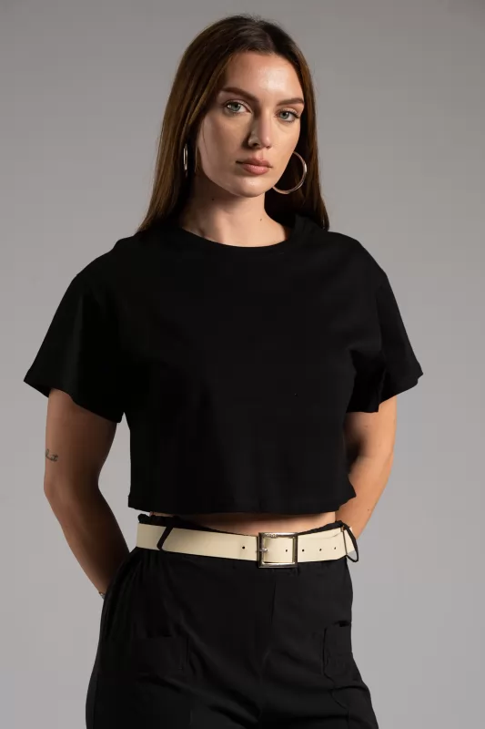 T-shirt Crop Cotton