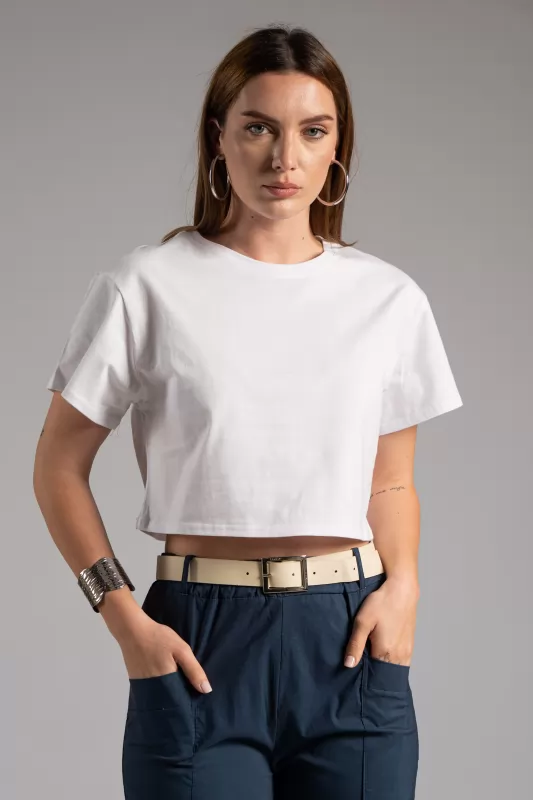 T-shirt Crop Cotton