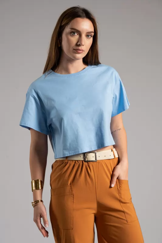 T-shirt Crop Cotton