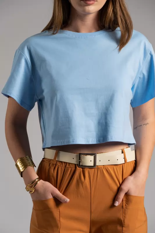 T-shirt Crop Cotton