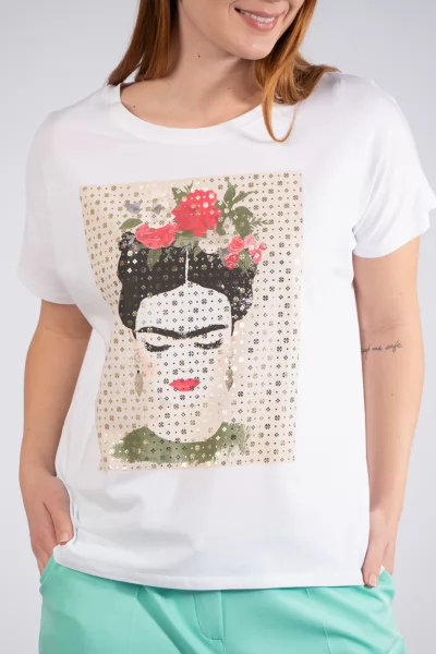 T-Shirt Frida Λευκό