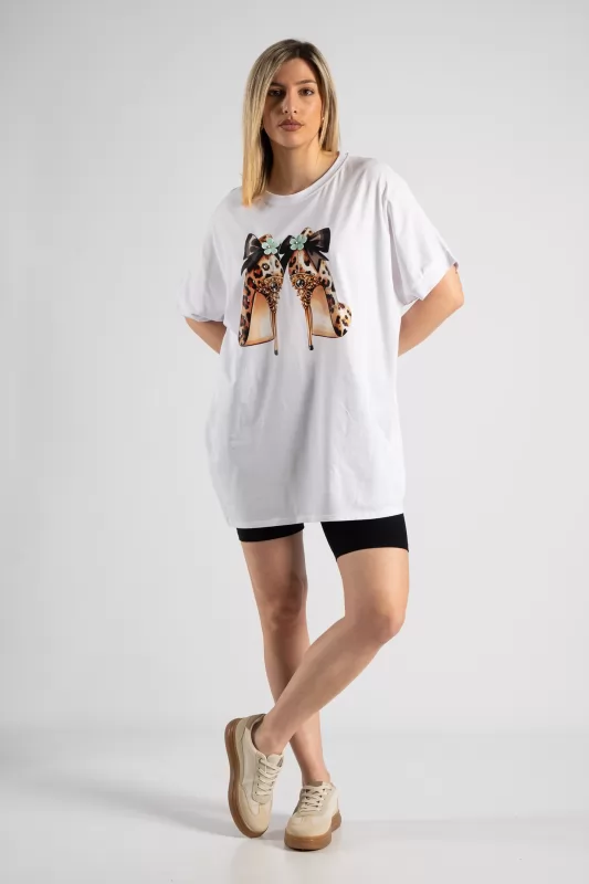 T-shirt Γόβες Leopard