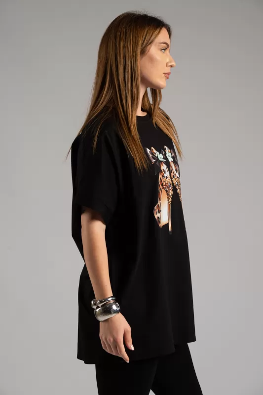 T-shirt Γόβες Leopard