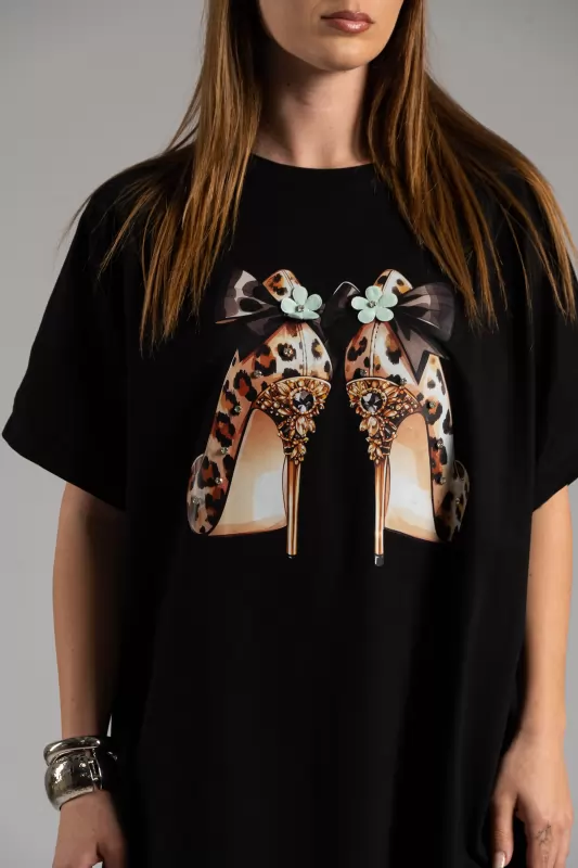 T-shirt Γόβες Leopard