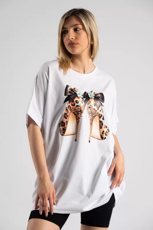 T-shirt Γόβες Leopard