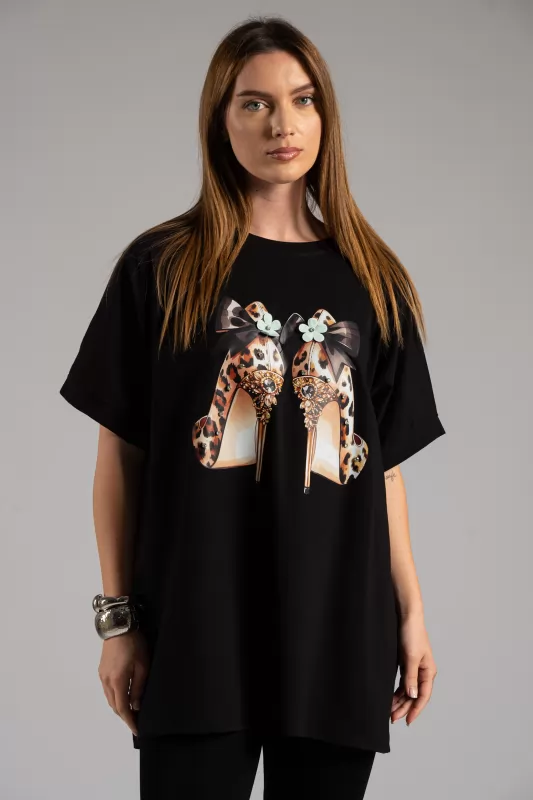 T-shirt Γόβες Leopard