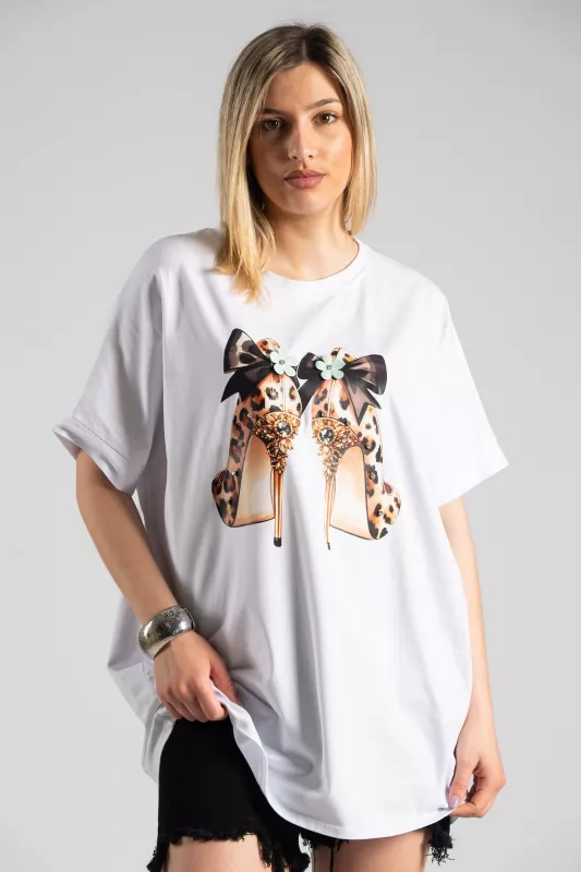 T-shirt Γόβες Leopard