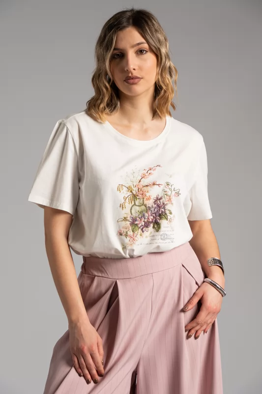T-shirt Embroidery Flowers