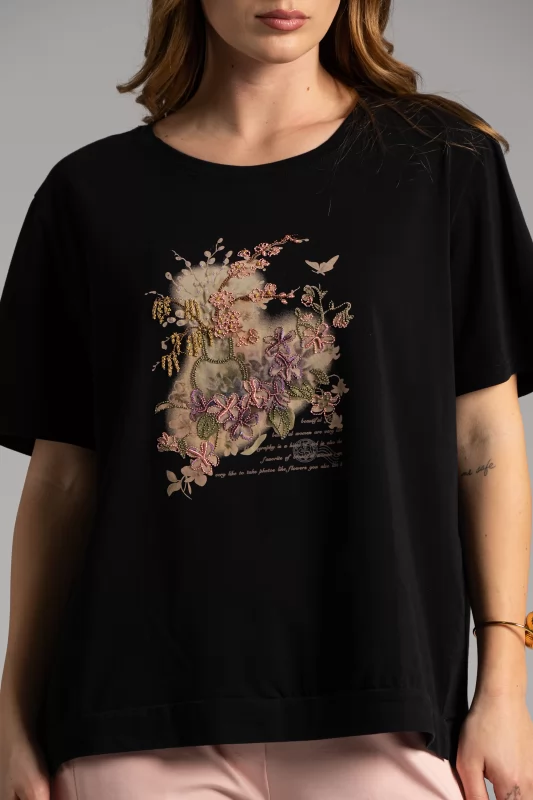 T-shirt Embroidery Flowers