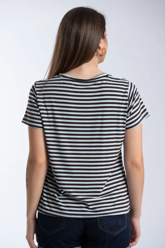 T-Shirt Κοντομάνικο Ρίγες