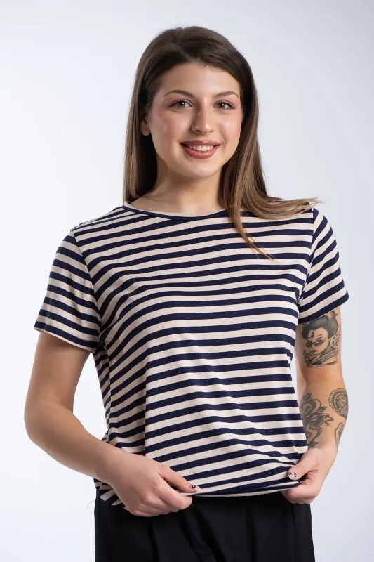 T-Shirt Κοντομάνικο Ρίγες
